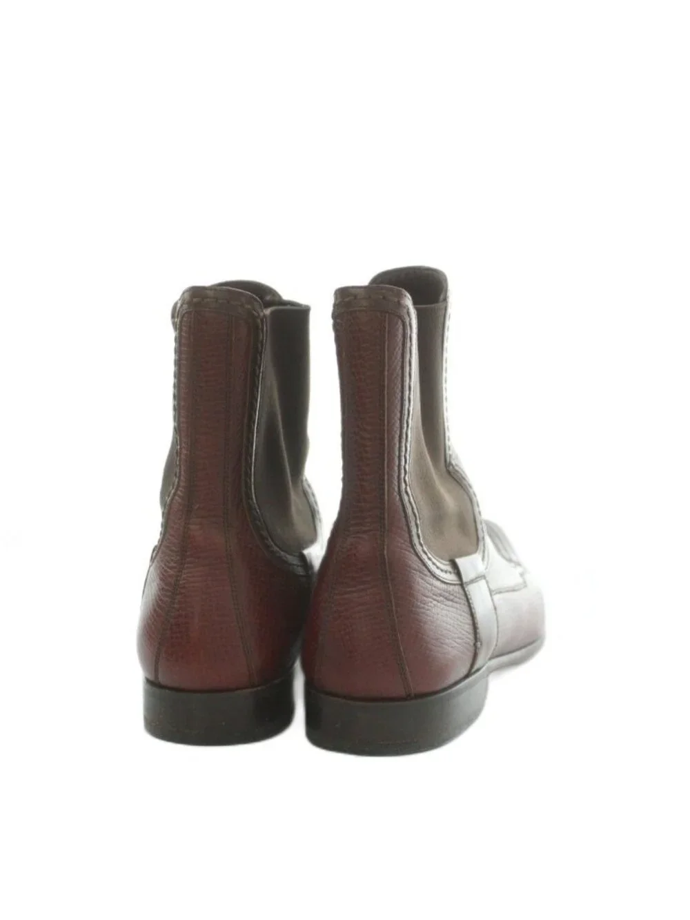 Dolce & Gabbana Side Gore Boots Leather 7.5..5 Brown